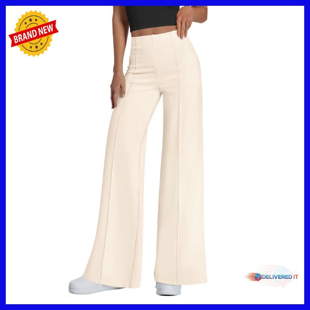 Wide Leg Palazzo Pants High Waisted Stretch Lounge Workout Casual